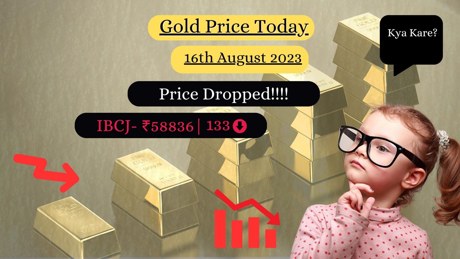 GOLD PRICE TODAY 16TH AUGUST 2023