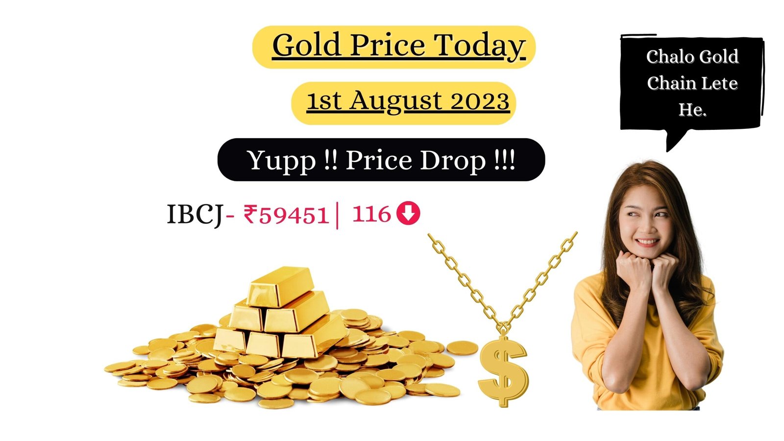 GOLD PRICE TODAY 1st August 2023