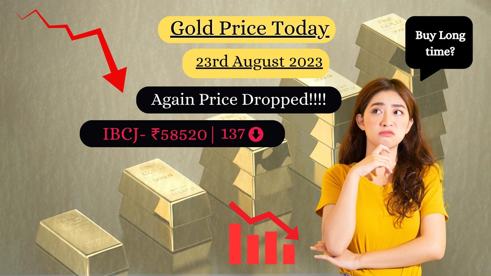 GOLD PRICE TODAY: 23RD AUGUST 2023