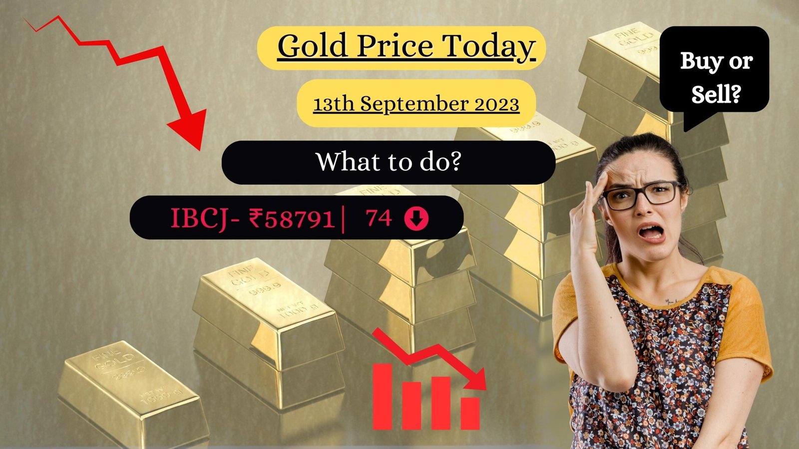 GOLD PRICE TODAY 13TH SEPTEMBER 2023