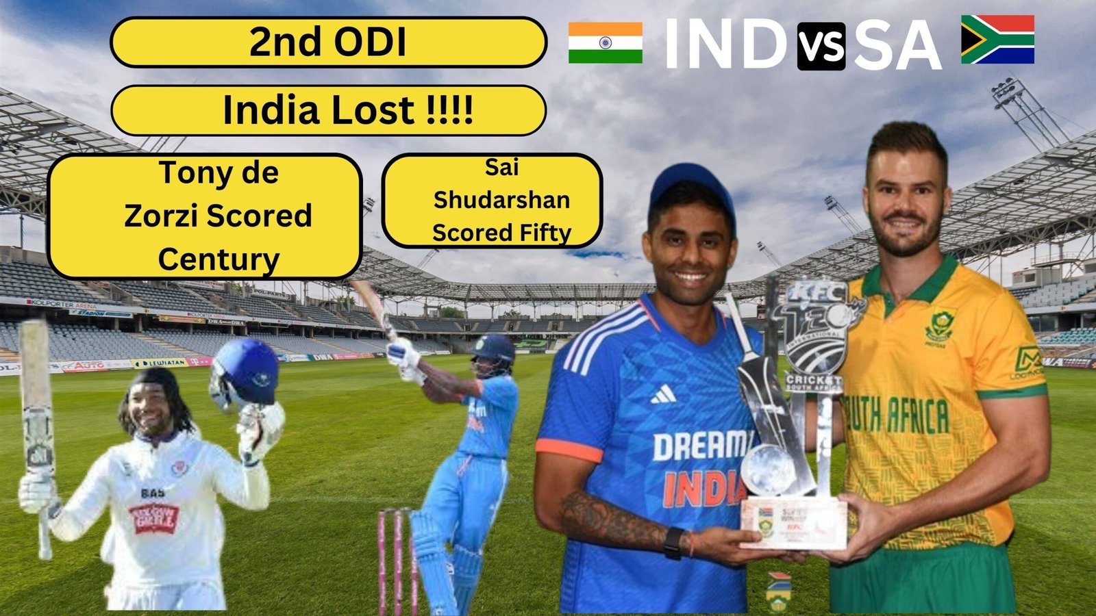 INDIA VS SOUTH AFRICA 2ND ODI MATCH