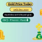 GOLD PRICE TODAY ON 19th December 2024, CITYWISE